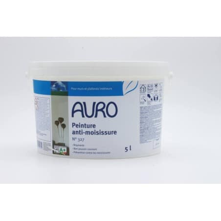 Peinture anti-moisissures AURO n°327 - Pot de 5L face