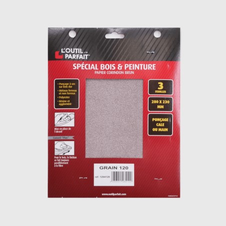 Papier à poncer abrasif